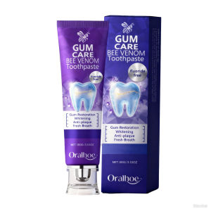 Oralhoe Bee Venom Toothpaste: Fresh Breath Gum Care Enamel Strengthening Daily Oral Hygiene Gentle for Healthy Teeth & Cavity Prevention