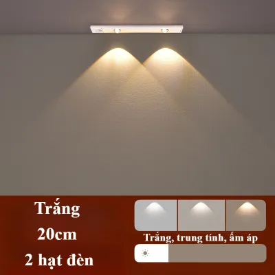 đèn led cảm biến tủ quần áo điều chỉnh sáng mỏng nhẹ sạc pin gắn tủ hành lang
