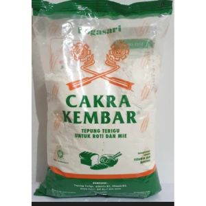 BOGASARI Tepung Terigu Segitiga Biru Kunci Biru Cakra Kembar 1 KG (SG)