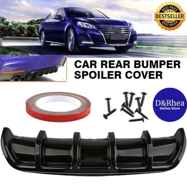 New Arrival Universal Car Kit Rear Bumper Cover Trim Shark Fin Spoiler ...