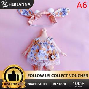 hebeanna Clothes Set for 16-17cm Ob11 Doll Fashion Suit 1 8 bjd Doll Dressup Skirt 6 Inch Cute Clothes Uniform