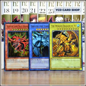 [YCD Shop] Thẻ bài Yugioh Chính Hãng Set Tam Thần Ai Cập -Ultra Rare (tặng kèm Top Loader)