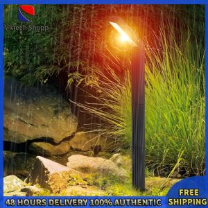 Vktech LED Solar Ground Light for Garden and Lawn Waterproof Seven-Shaped Landscape Light for Yard and Pathway Decor