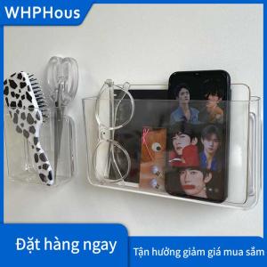 WHPHous Trong Suốt Tường Lưu Trữ Hộp Treo Tường Không Có Cú Đấm Cạnh Giường Kệ Tổ Chức Hộp