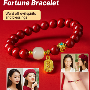 Lucky Cinnabar Bracelet Fortune Bracele For Men And Women Wrist Chain Bangle Jewelry