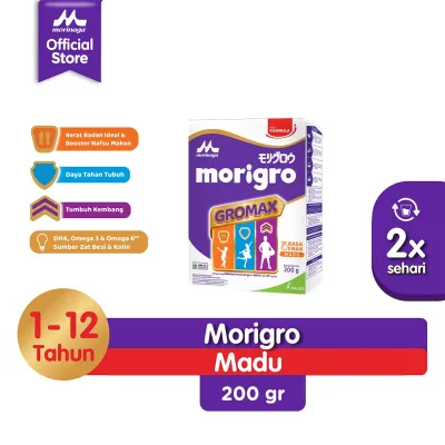 Morinaga Morigro Madu 200g Susu Pertumbuhan GROMAX Untuk Anak Usia 1-12 Tahun