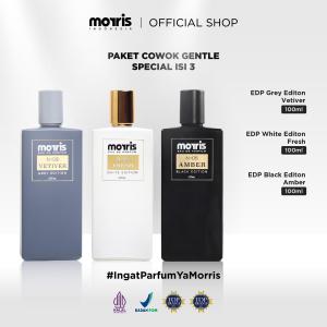 [PAKET COWOK GENTLE ISI 3] Bundling Perfume Black Edition + White Edition + Grey Edition Eau De Parfum 100 ml