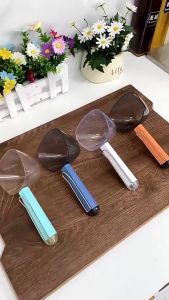 Graduated Pet Food Spoon with Clip Cat Dog Food Measuring Scoop 宠物猫狗粮勺 Feeding Accessory