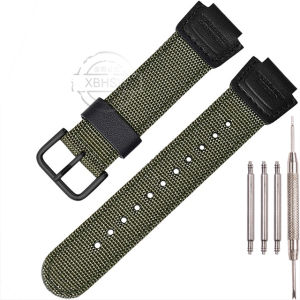 16Mm Dây đeo đồng hồ bằng ni lông Cho Casio DW5600 5610 6900 Ga100 400 700 Gls100 Ga2100 Người Đàn Ông Của Đồng hồ dệt dây đeo thay thế vòng đeo cổ tay