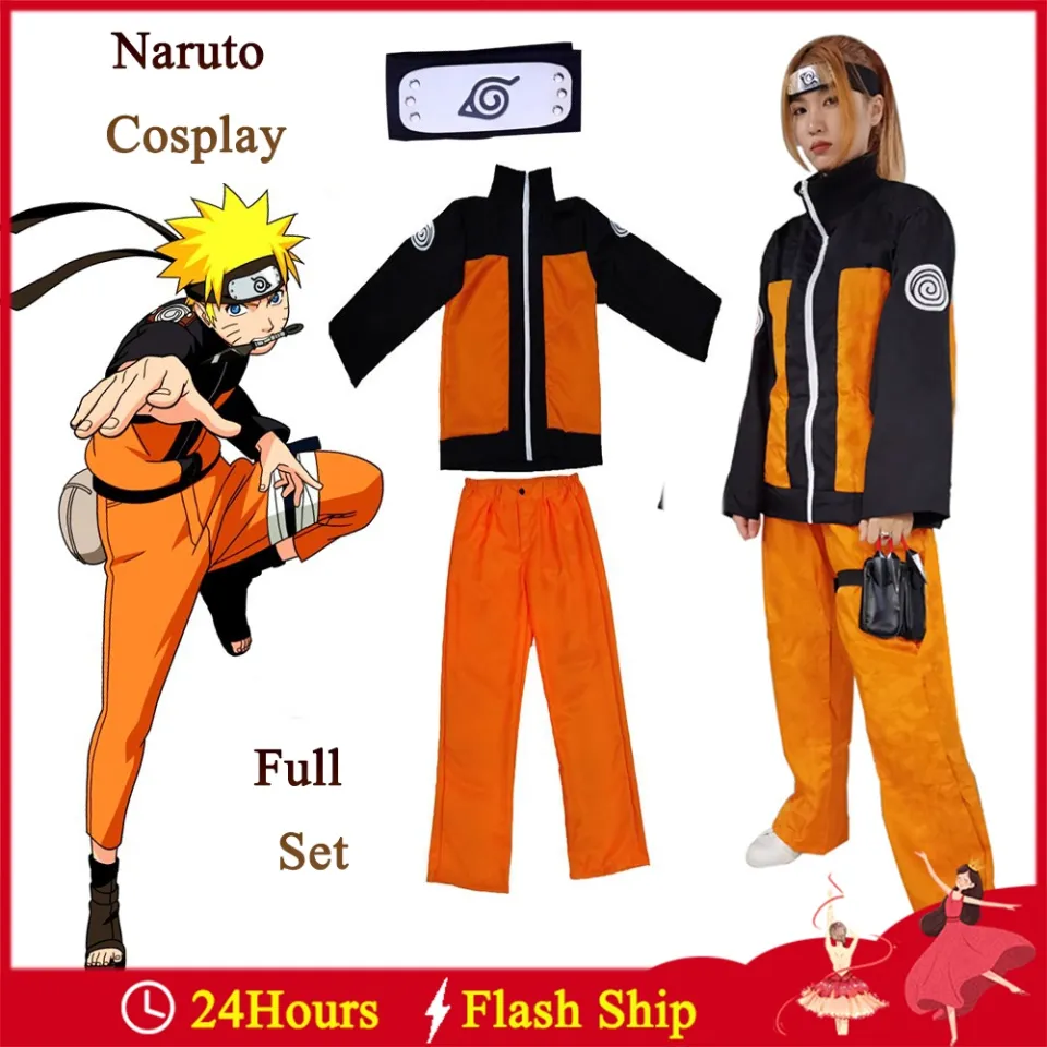 PRETTYGG】Free Headband Naruto Ninja Anime Cosplay Children Cosplay Costumes  juvenile Uzumaki Narut kids & Adult Japanese | Lazada PH