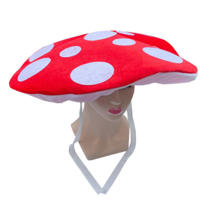 หมวกเห็ดขนาดใหญ่สุดสร้างสรรค์สำหรับผู้หญิงและผู้ชายหมวกสำหรับใส่ได้ทั้งผู้หญิงและผู้ชายหมวกสไตล์สวมบทบาทอุปกรณ์เสริมสำหรับชุดงานปาร์ตี้ฮาโลวีน