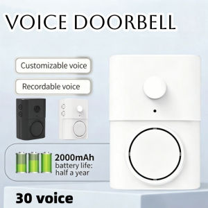 Doorbell Voice Welcome Chime Motion Sensor Recording Rechargeable Entryway Shop Home Alert