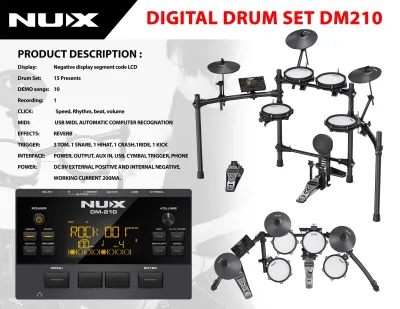 NUX DIGITAL DRUM SET DM210