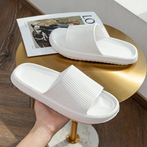 EVA Simple fashion stepping on shit Non-slip shoes home bathroom bath outdoor wear platform sandals and slippers Men/Women Essential Summer Slippers
