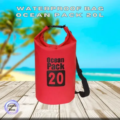 Ocean Pack 20L Tas Anti Air Waterproof Dry Bag Cocok Olahraga Outdoor Berenang Memancing Berkemah