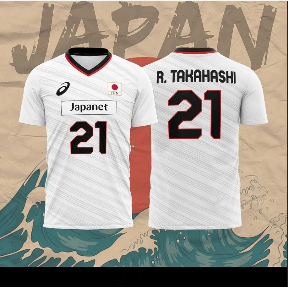 Japan National Volleyball Team Jersey Ran Takahashi Nishida Yuji