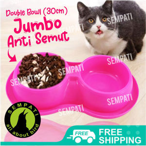 SEMPATI Mangkok Mangkuk Kucing Tm Double Model Planet Wadah Tempat Makan Minum Kucing Anjing Cat Kitten Adult Anabul Pet Bowl Double Anti Semut