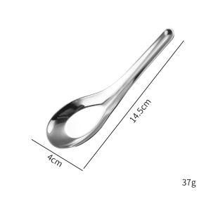 Sản Phẩm Nhà Bếp  Combo 5 Thìa (Muỗng) Tay Cầm Ngắn Đầu Tròn - Inox 304 Cao Cấp - Hàng Đúng Chuẩn Inox 304