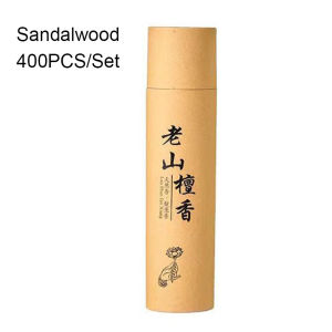 400Pcs Natural Sandalwood Incense Sleep Chinese Home Incense Stick Aroma Indoor Buddha Incense Osmanthus Room Fragrance Rose
