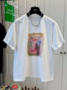 T-Shirt Wanita Lengan Pendek Hitam Motif Lukisan Vintage - Katun Adem Premium 2025  Desain Streetwear Longgar Slim Fit  Baju Kasual Ukuran Besar Nyaman untuk Gaya High Street & Olahraga  Gaya Amerika  Kerah bulat  Tops  Slip - on  Modis  Serbaguna