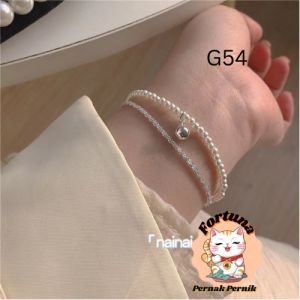 G54 Gelang Perak Mutiara Lapis