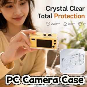 Clear PC Camera Case For Kodak Charmera 1987 Keychain Camera Protective Cover Shockproof Anti Yellow