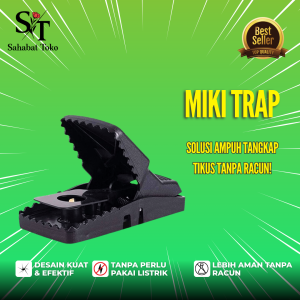 Alat Perangkap Tikus Jebakan Tikus Model Jepit Miki Trap Mouse Trap Jebakan Tikus Perangkap jepretan Alat Jepit Pembasmi Tikus Warna Hitam