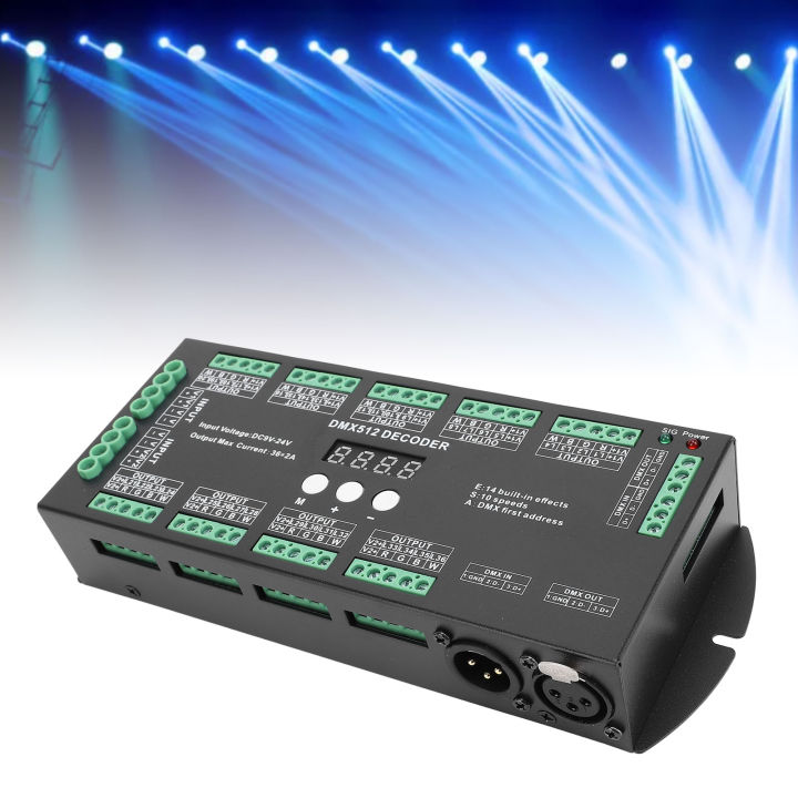 36 Output Channels Digital Multiple X 512 Decoder RGBW LED Strip Light ...
