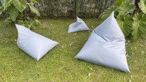 บีนแบ็กทรงชีส หนังชามัวส์ ใช้ภายนอกได้ มี 22 สี