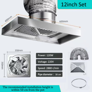 60*30cm Simple Range Hood effectively collecting cooking fumes Wall-mounted range hood