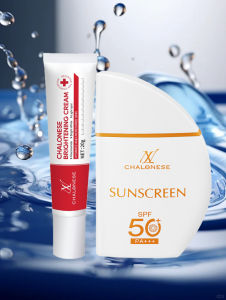 CHALONESE Paket Glow Whitening Series (3pcs cream whitening + 2pcs Sunscreen SPF 50 PA+++) Daily Skincare COD gratis ongkir