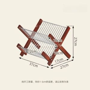 mv1 1pc Bowl and Dish Drain Rack 304 Stainless Steel Kitchen Foldable Household Bowl and Dish Water Cup Storage Rack 7Z4B9