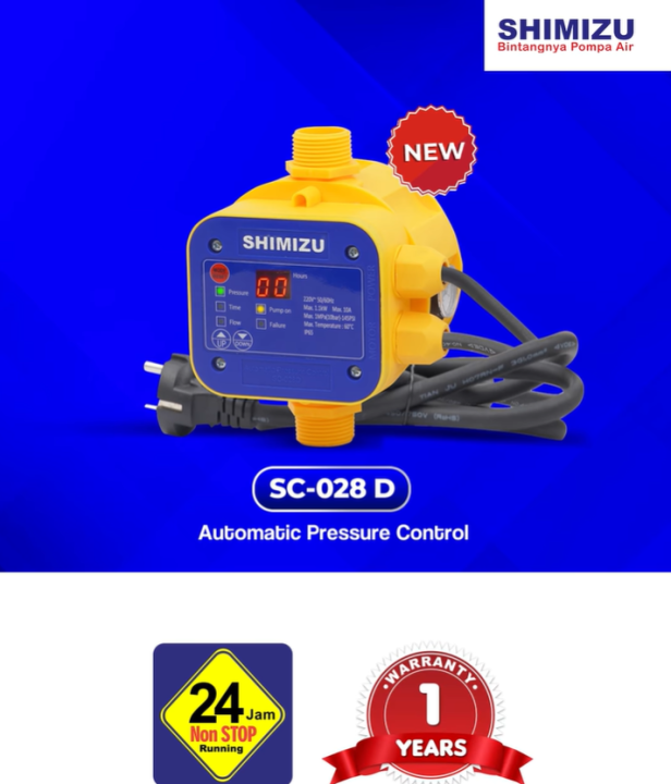 SHIMIZU SC-028D automatic pressure control digital otomatis APC pompa air SHIMIZU SC 028 D SC028D BOOSTER PUMP