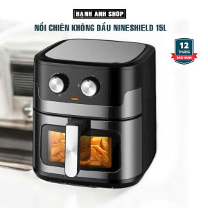 Nồi chiên không dầu Nineshield KB-9001M Công nghệ nhật bản Nướng thịt chiên khoai tây Nồi chiên có kính