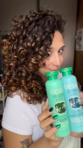 OCOA Beauty Hydrating Curl Cream for Curly & Wavy Hair 8oz Hibiscus Mango Butter & Marula Oil Controls Frizz Adds Shine Protects from Heat