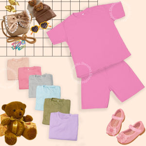 Baju Setelan Anak Anak Motif Polos Bahan Drop Needle Knit Rib Umur 4 Tahun Sampai 7 Tahun Baju Tidur Anak Perempuan Setelan Santai Anak Laki Laki