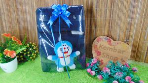 FREE KARTU UCAPAN paket kado lahiran bayi baby gift set box jaket Bulu plus boneka