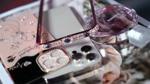 FCfor iPhone 15 14 13 12 11 Pro Max 7 8 Plus XR X Xs Max Case Diamond Bumper + Camera Protector Glitter Casing Bling Aluminum Frame Mirror Makeup Cover Phone Cases