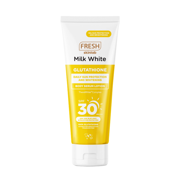 FRESH Milk White Glutathione Daily Protection Body Lotion SPF30 180ml Lotion  For Body Benefits - Lazada | Lazada PH