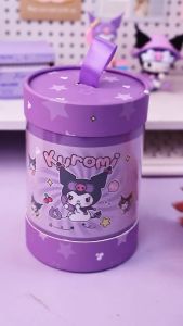 My Melody Kuromi Kids Girls Hair Accessories Gift Box with Hair Clips Hair Ties Comb Stickers and Nail Art Cute Dress Up Set with Portable Organizer for Birthday Surprise School Travel and Daily Styling Gift for Children