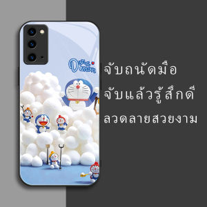 สำหรับ Samsung Galaxy Note 20/Samsung Note 20 5G เคสศัพท์กันตก ลายลูกแมวสีน้ำเงิน บุคลิกภาพทันสมัย