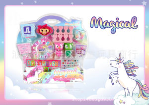 LZD  Trẻ Em Công Chúa Cô Gái Đồ Chơi Mỹ Phẩm Trang Điểm Nhà Chơi Bóng Mắt Sơn Móng Tay Bộ Son Môi