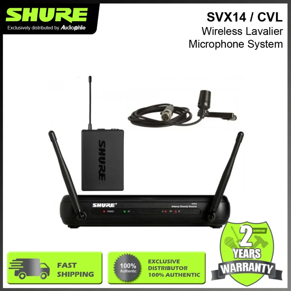 Shure SVX14/CVL Wireless Lavalier Presenter System | Lazada PH