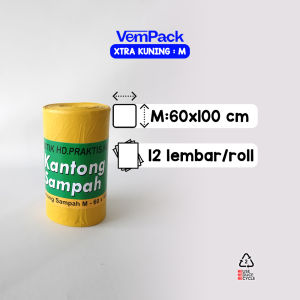 Kantong Sampah Plastik X-TRA / Trash Bag Kuning / Kantong Sampah Medis Tebal Tidak Mudah Sobek Murah