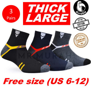 Stokin Kerja Lelaki Tebal Cotton Men Work Socks Thick Men Work Sock Long Large Wide Durable Thick Working Socks Safety Sock Safety Boots Sport Sock Stoking Tahan Lasak