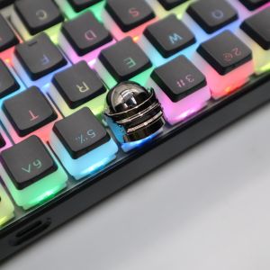 พุดดิ้ง ABS สองชั้นสองสีตัวละครส่งแสงสองผิวสีนม87/104ปุ่มกดกลที่สำคัญ