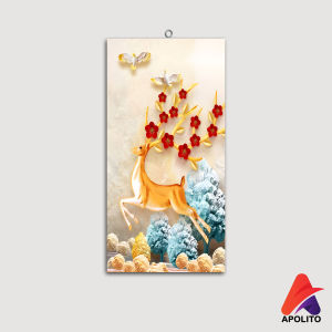 HIASAN DINDING RUSA EMAS AESTHETIC 15X30CM KAMAR DEKORASI RUMAH WALL DECOR PAJANGAN DINDING SATUAN