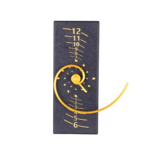 Distinctive Fibonaccis Wall Clock with Spirals Pointer Operated Quiet Decorative Table Clock for Living Room