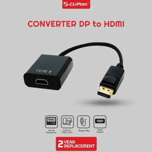 Adapter Converter DisplayPort DP Male to Hdmi Female CLIPtec CL-CC DH