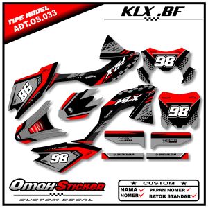 Sticker Striping Stiker Lis Variasi Kawasaki Klx BF G SE. . ADT.033